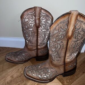 Brown Western Cowboy Boots